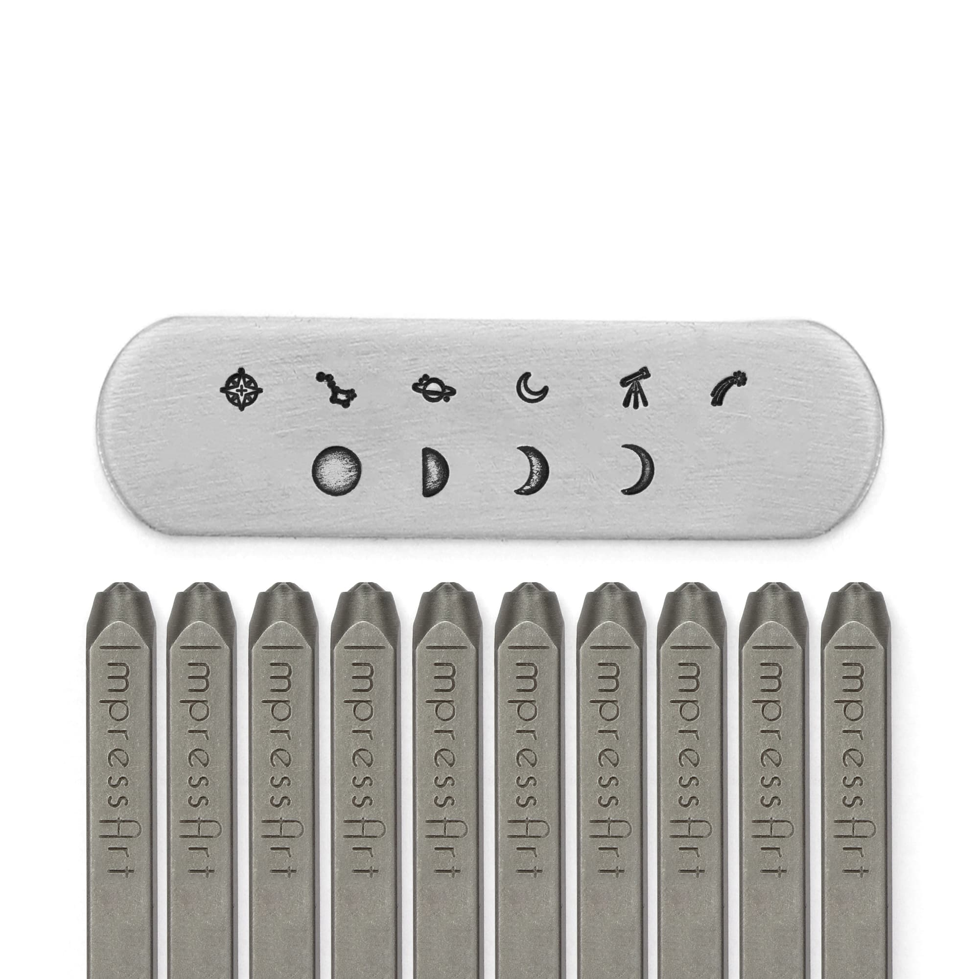 ImpressArt® 3mm & 4mm Celestial Metal Stamps Pack